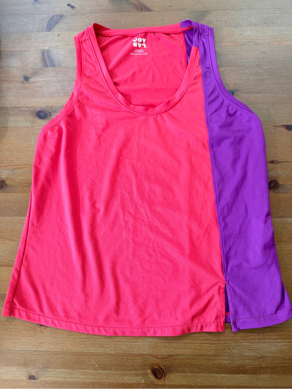 JOY LAB Pink & Purple Athletic Tank